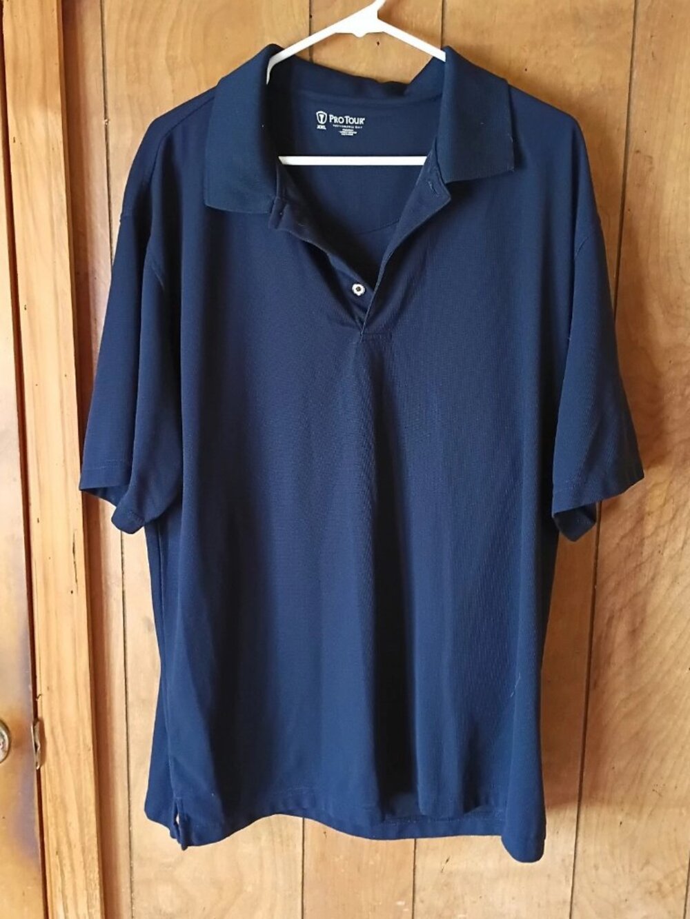 Pro Tour Men's Performance Polo Shirt – Navy Blue XXL Polyester Golf Polo